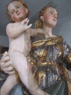 Statua Madonna del Rosario, Parrocchia San Felice, Cinaglio (AT)