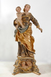 Statua Madonna del Rosario, Parrocchia San Felice, Cinaglio (AT)